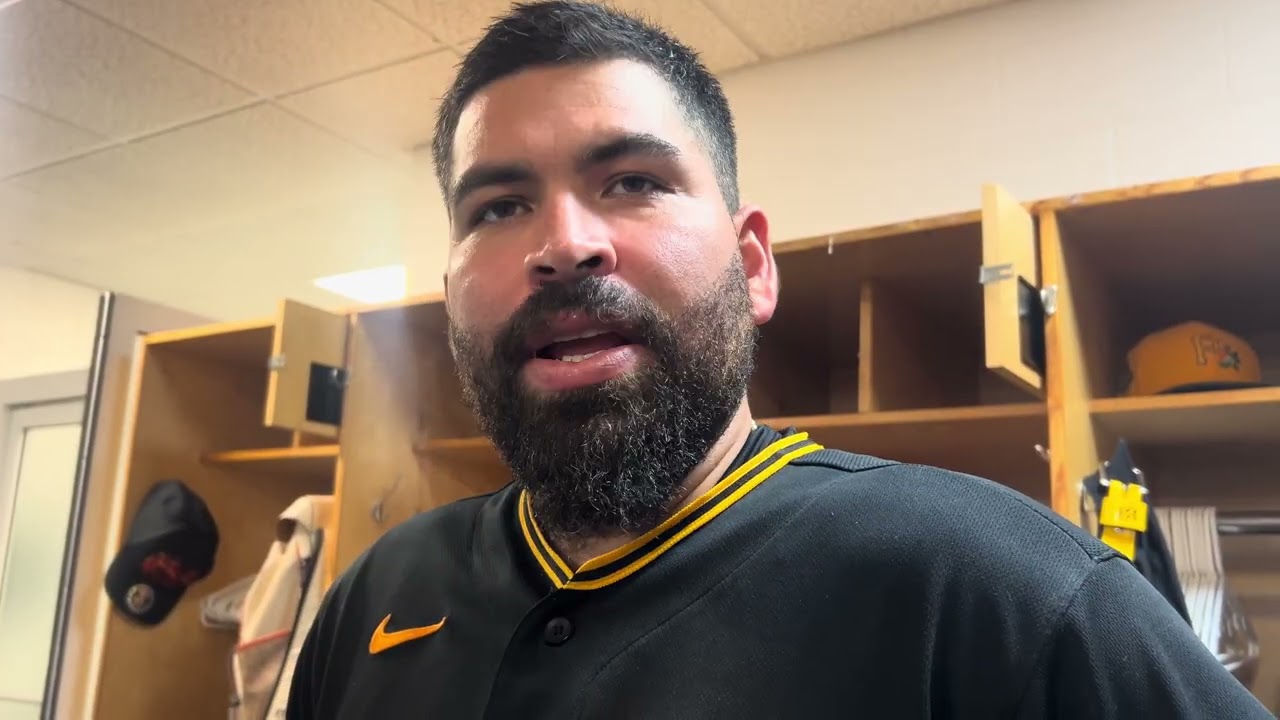 Хосе Уркиди, игрок «Питтсбург Пайретс», после матча с «Нью-Йорк Янкиз» в Тампе, штат Флорида.