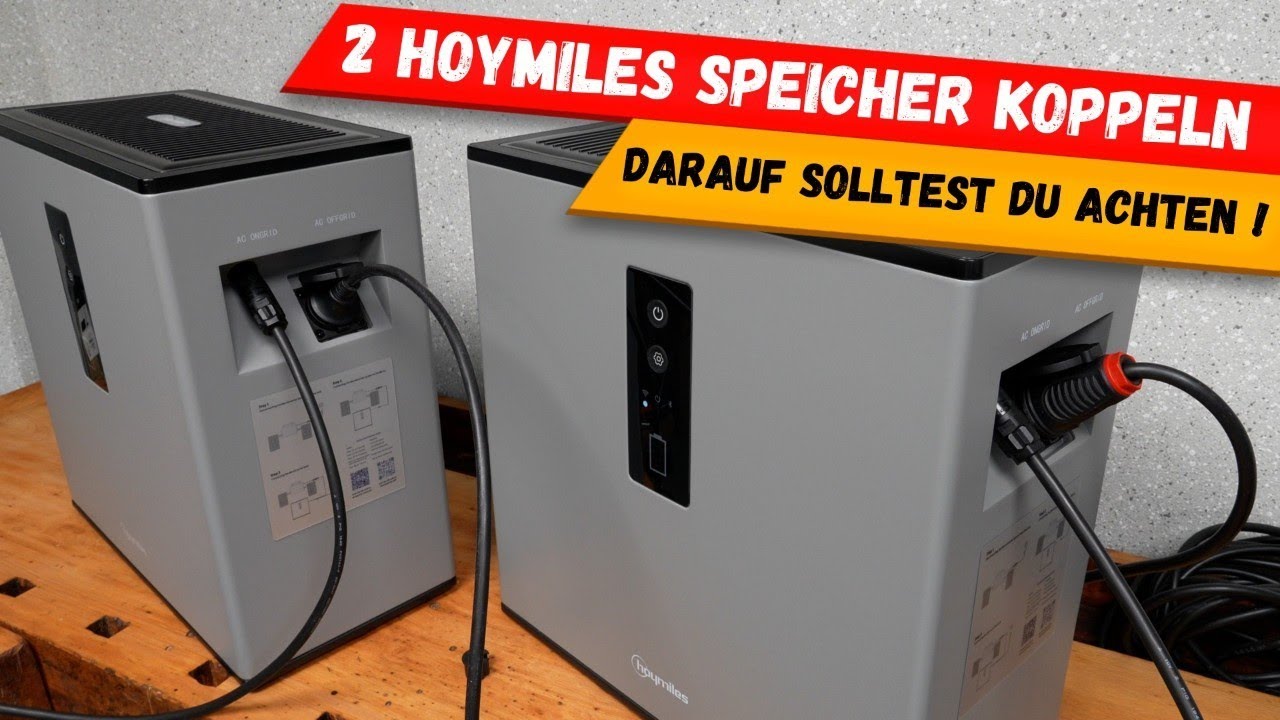 Hoymiles MS-A2 Speicher miteinander koppeln und in die App einrichten
