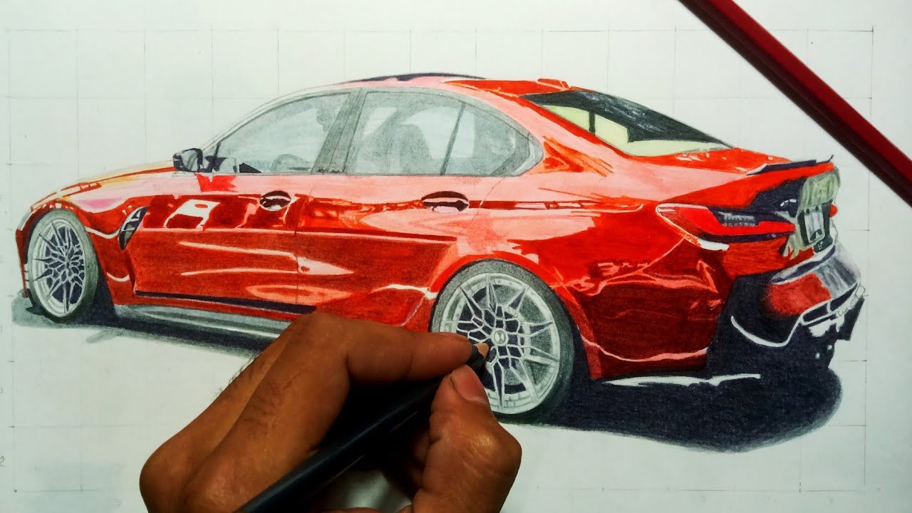 Drawing the BMW M3 G80 (and the car that inspired it)