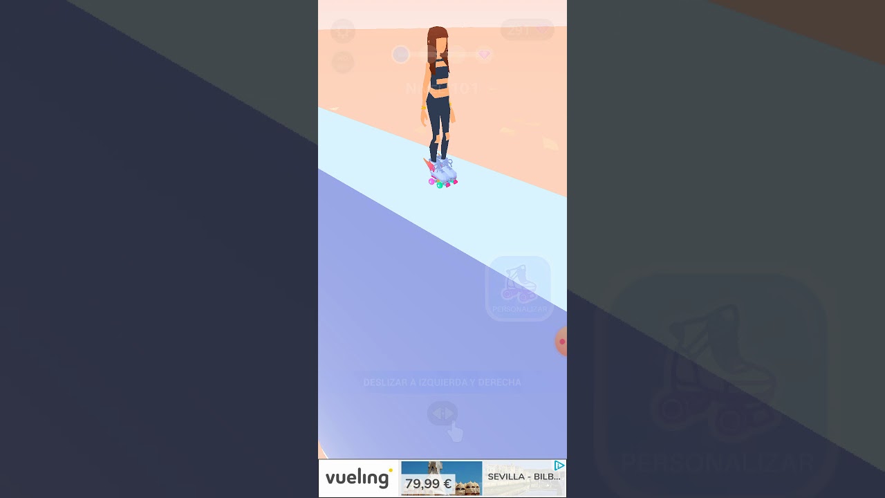 Angie me enseña a jugar SKI ROLLER... MUY DIVERTIANGIE 💋 ❤️