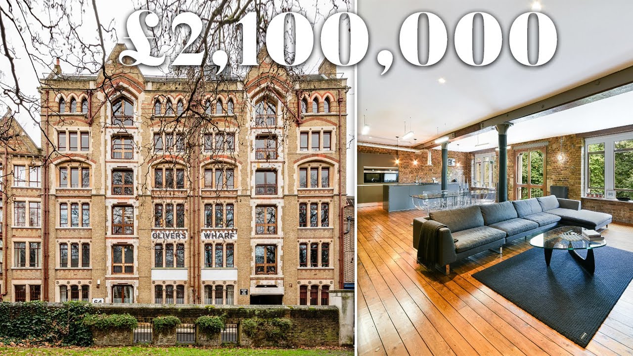 &pound;2,100,000 Victorian WAREHOUSE Apartment Tour in Wapping, London | Full Tour