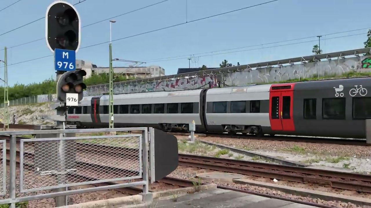 Tåg på Malmö Hyllie station.
