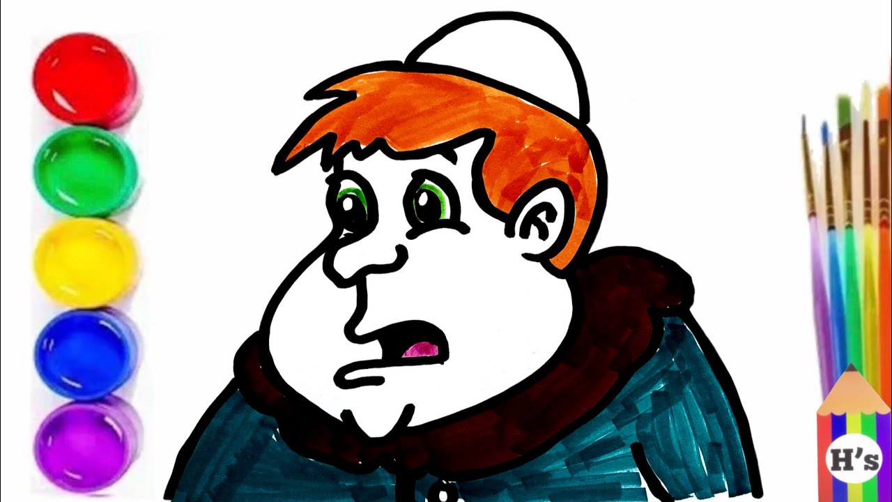 How To Draw a Frater | рисовальный брат для детей | Bolalar uchun birodar rasm chizish