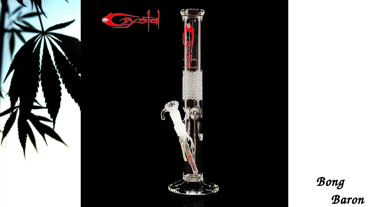 Crystal Straight Cylinder 5mm Glass Bong With