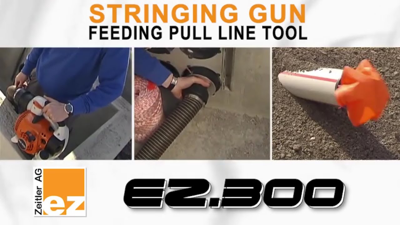 EZ300 Pull Line Blowing Tool Stringing Gun