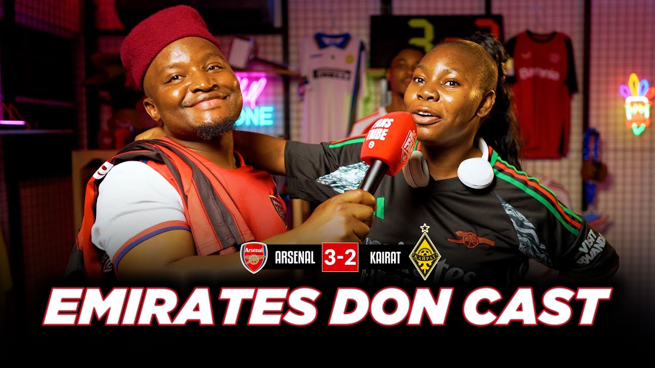 ARSENAL 3-2 KAIRAT ( Godfrey, Ade & Amara - NIGERIAN FANS REACTION) 2025-2026 UEFA CHAMPIONS LEAGUE