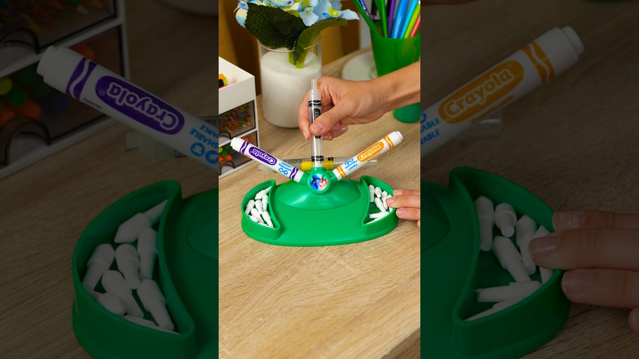 Creating dual colored markers with Crayola Marker Mixer 🖍️