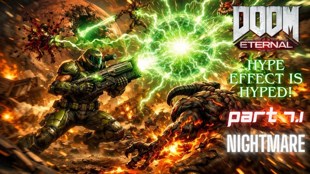 DOOM Eternal! Прохождение на уровне сложности - кошмар! Часть 7.1 - Ядро Марса!