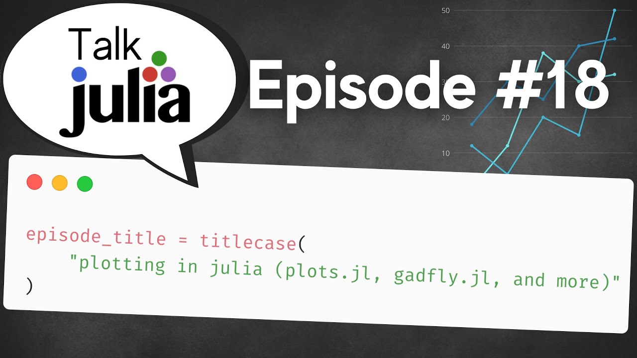 Plotting in Julia (Plots.jl, GadFly.jl, and More) | Talk Julia #18