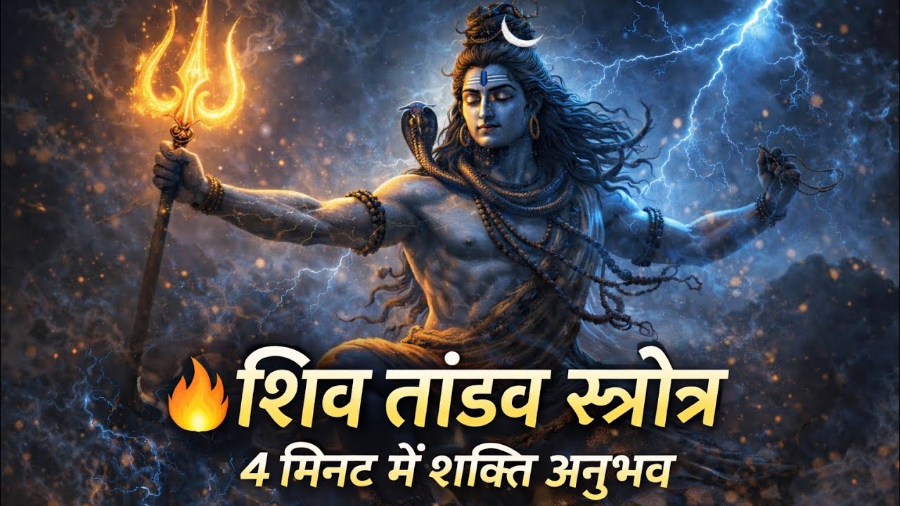 शिव तांडव स्तोत्र (संक्षिप्त) | 4 मिनट में महादेव की शक्ति का अनुभव | हर हर महादेव🙏🏻🔱