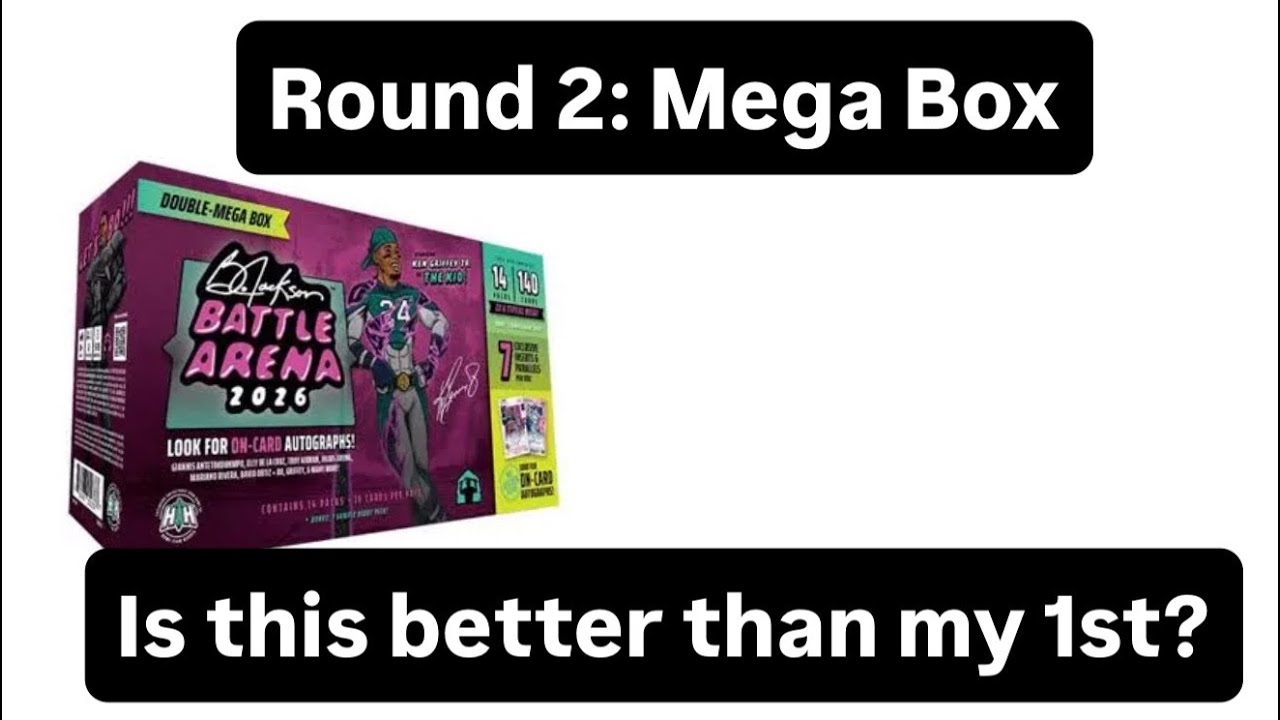 2026 Bo Jackson Battle Arena: Griffey Set!  Round 2 of Double mega box opening!! Chasing kid and Ali