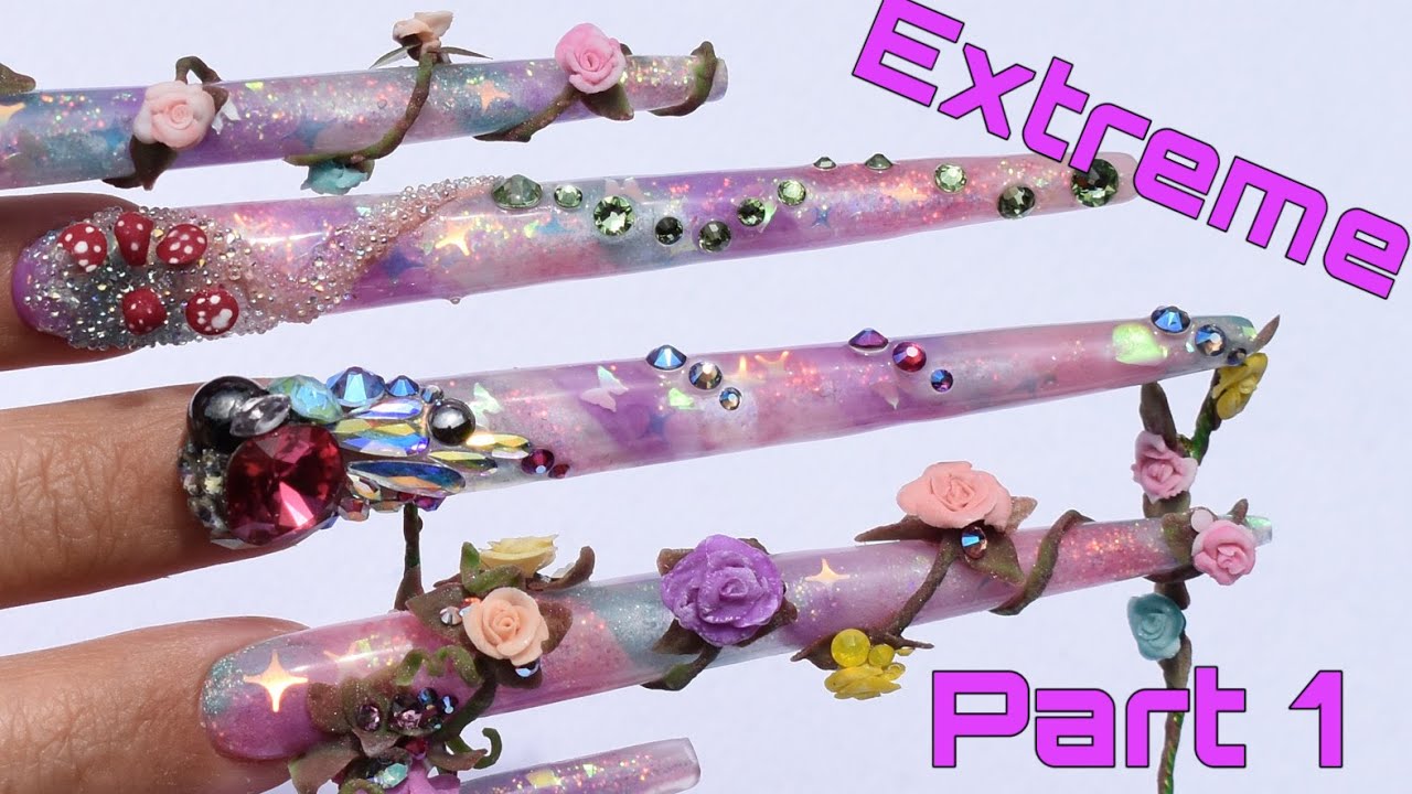 мои самые экстремальные ногти!