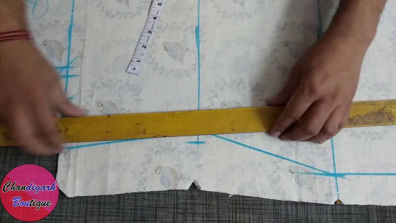 Simple Kurti/Kameez Cutting Very Easy Way || Chandigarh Boutique
