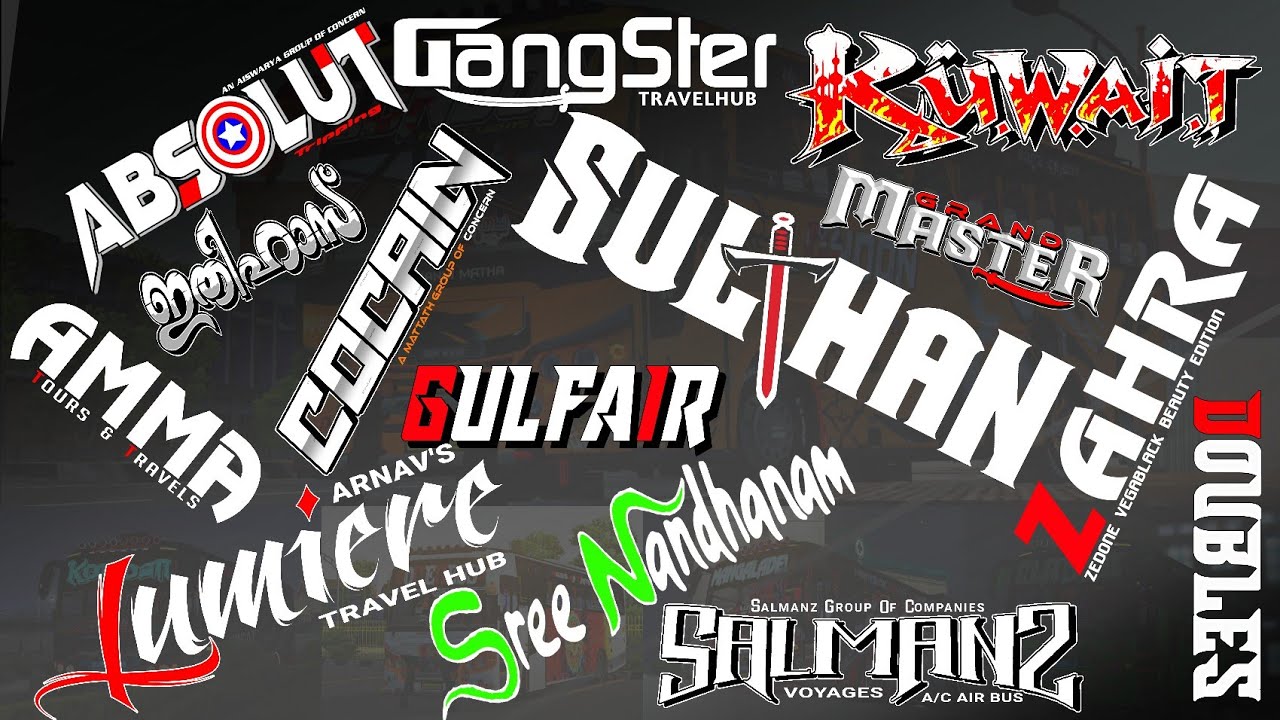 20 BUS NAME DESIGN LIVERY RELEASED💥❤️ || DOWNLOAD NOW || KBL GARAGE