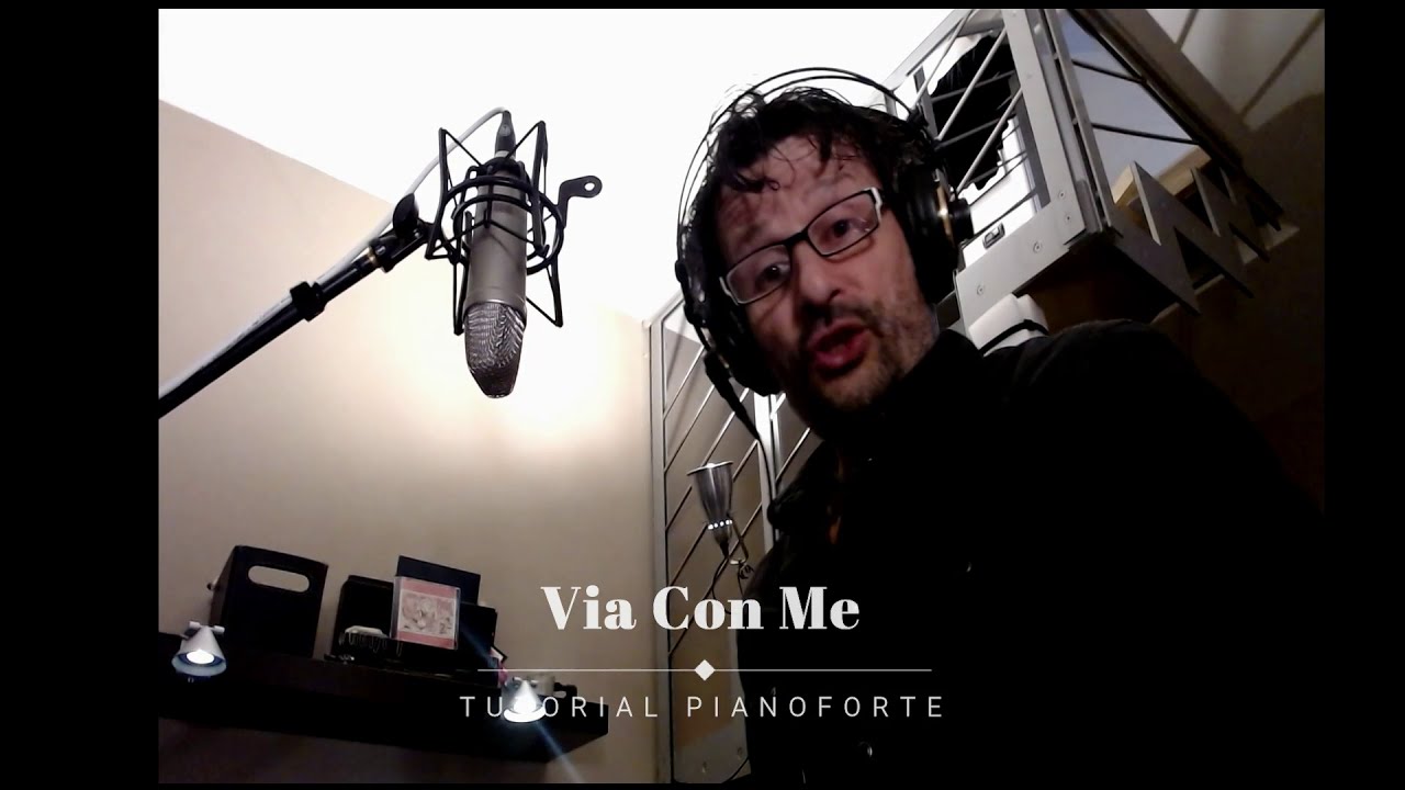 TUTORIAL - VIA CON ME - piano easy - facile per pianoforte - ITA  @RubenStudio71