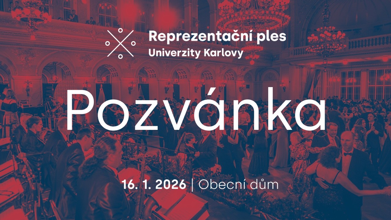 Pozv&aacute;nka na Reprezentačn&iacute; ples Univerzity Karlovy 2026