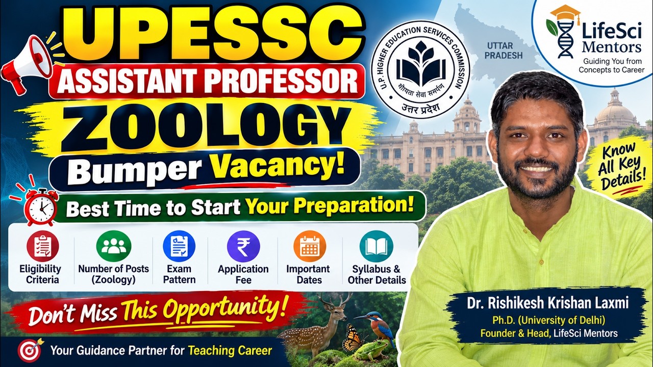 UPESSC Assistant Professor Zoology | Bumper Vacancy | Start Your Preparation Now!