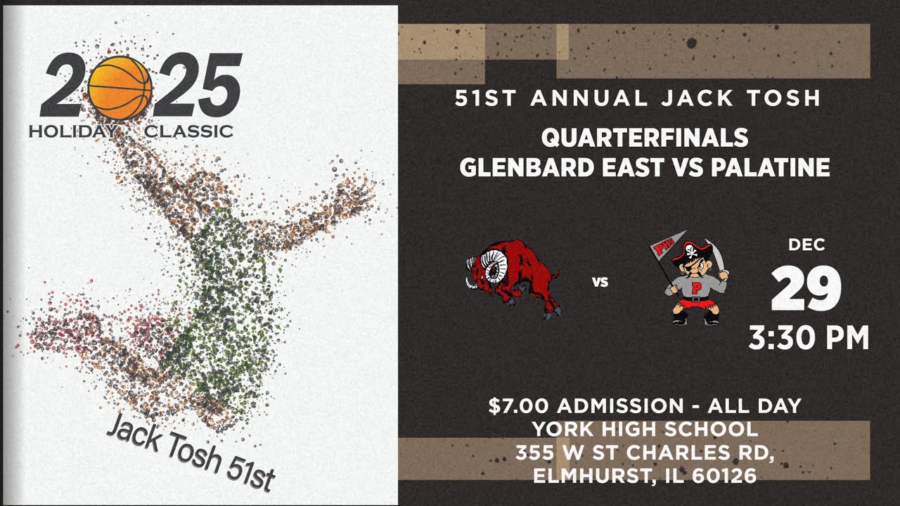 Glenbard East vs Palatine Jack Tosh Holiday Classic Championship Bracket Quarterfinals