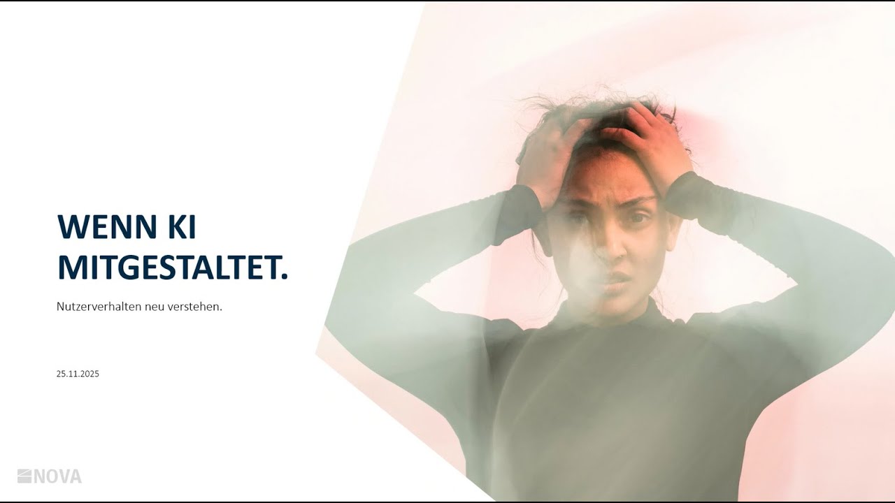 NOVA-Webinar: Wenn KI mitgestaltet–Nutzerverhalten neu verstehen