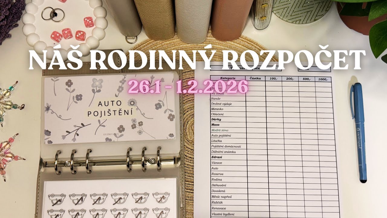 Náš rozpočet na 5. týden v lednu ♡ obálková metoda