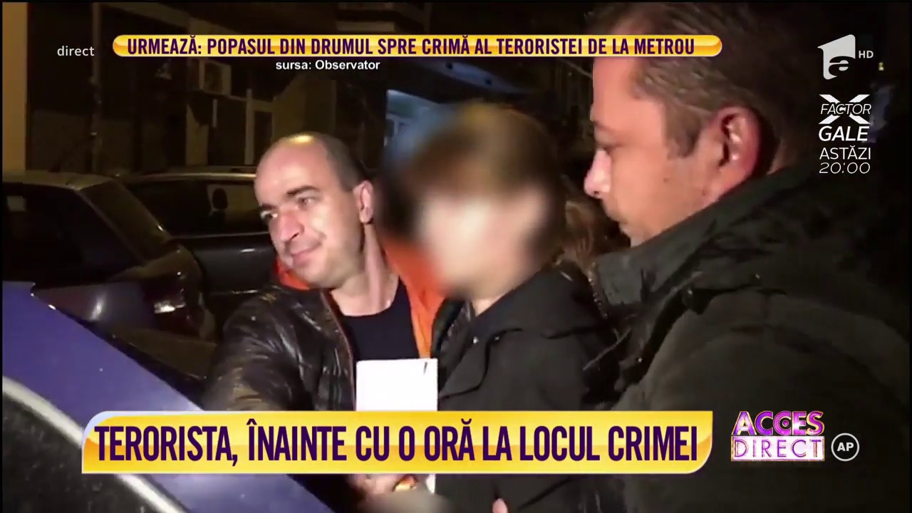Terorista, înainte cu o oră la locul crimei! Martor: La ora 19 am văzut-o în staţia Dristor