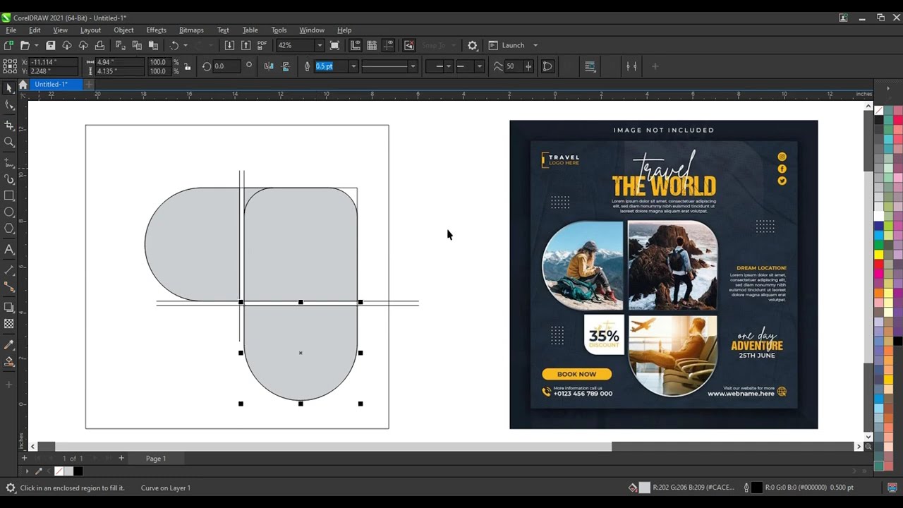 How to Create A New Template for Advertising Flyer in Coreldraw - Best for Beginners & Experts