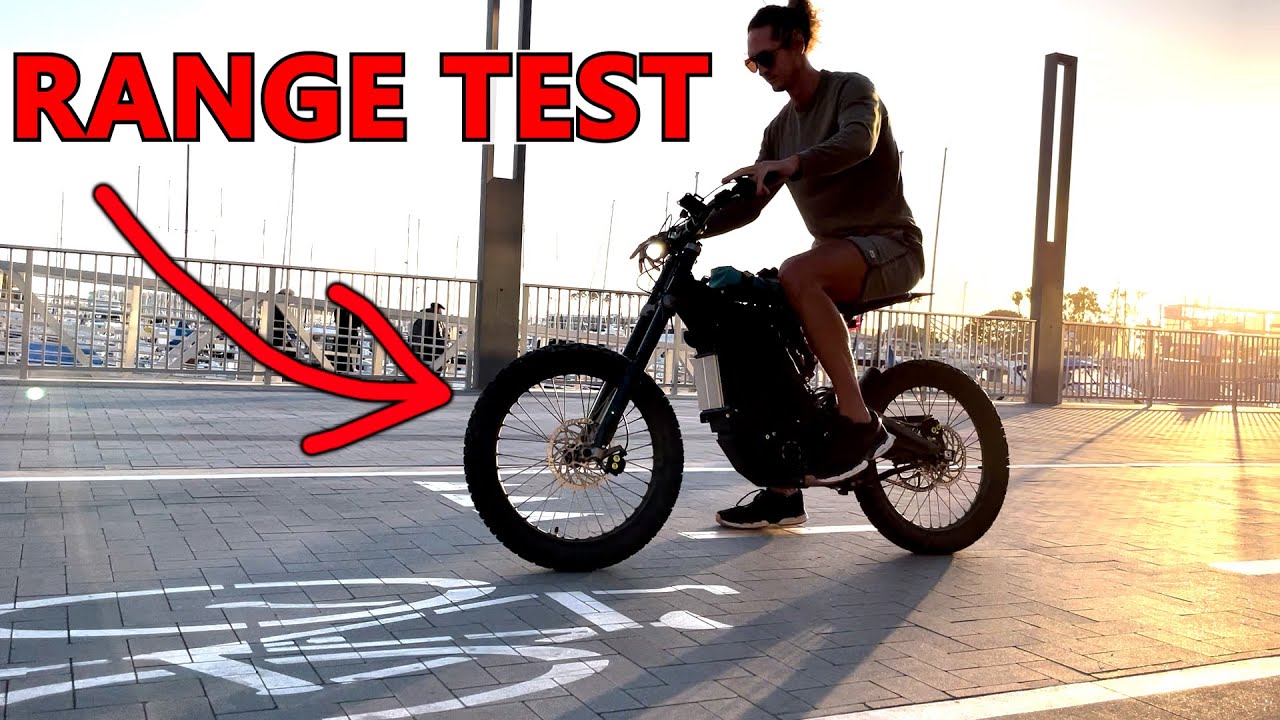 Sur Ron RANGE TEST on bypassed Stock Battery | cruise West LA w/ me
