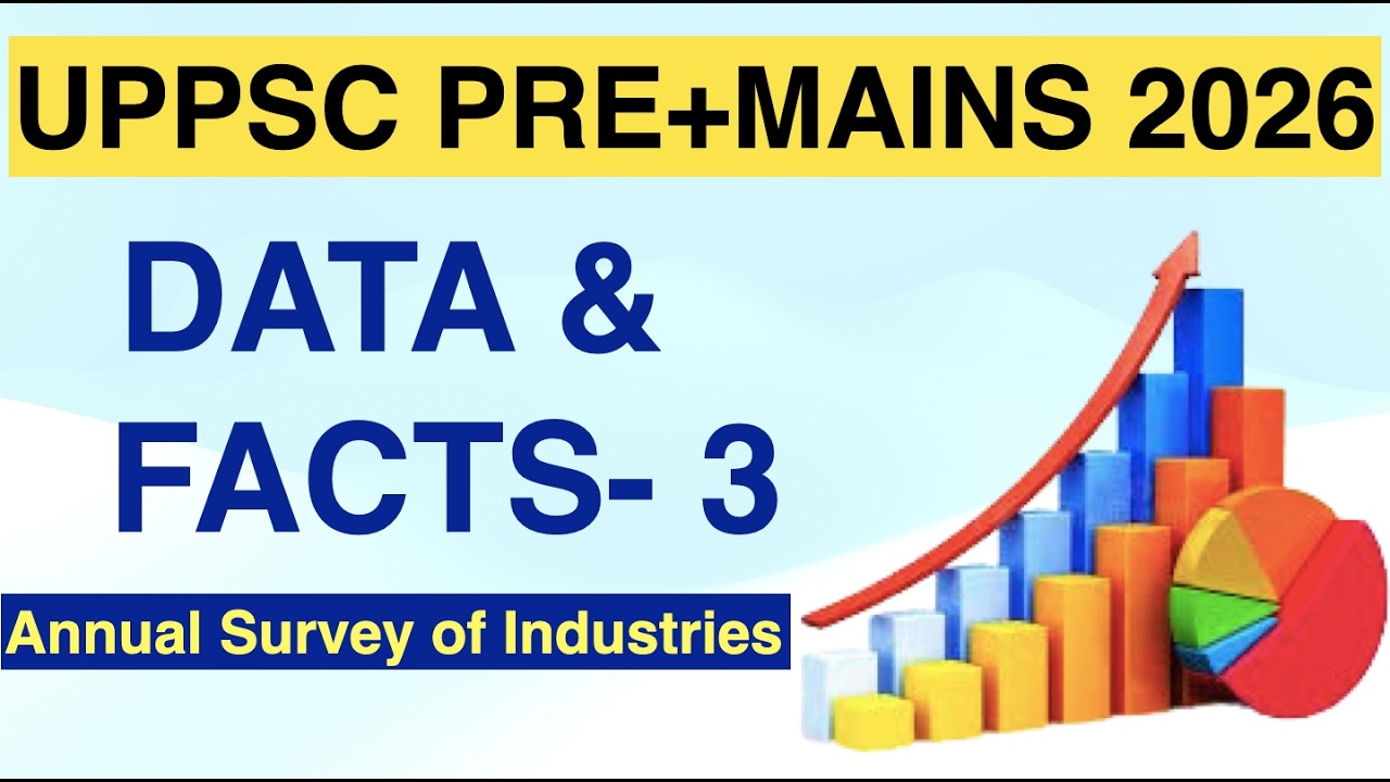 Latest Data & Facts Economy,Agriculture & Miscellaneous Data|UPPCS PRE MAINS 2026 Current Affairs