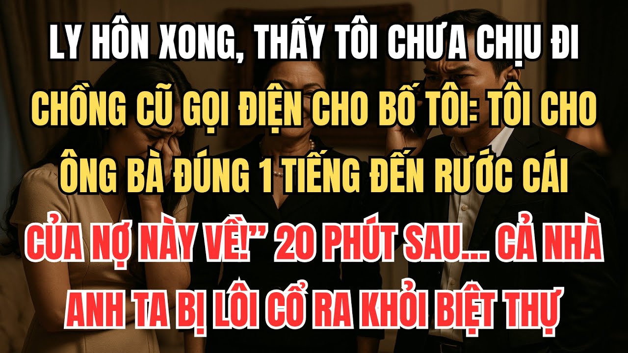 Ly Hôn Xong, Chồng Cũ Gọi Điện Cho Bố Tôi: 