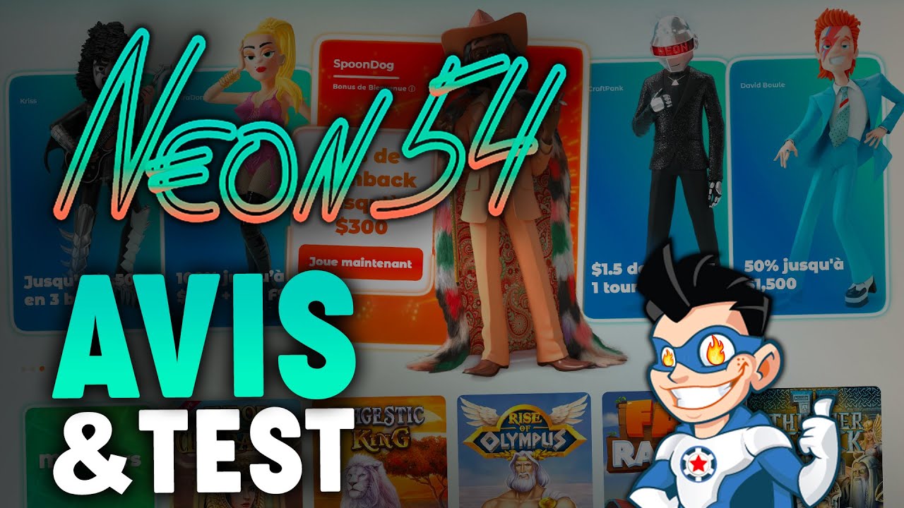NEON 54 CASINO 🌈 Avis & Test (Bonus 500&euro;)