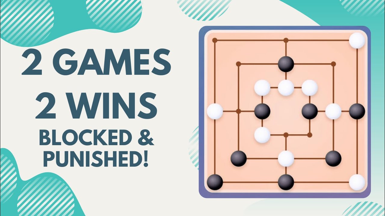 Two Games, Two Wins! | Blocked 5 Pieces & Punished Mistakes | Mills Game | Tricky Gamer