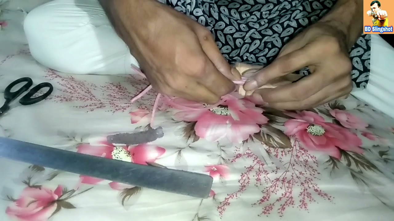 OTT Slingsho How to put rubber in the tube#bdslingshot