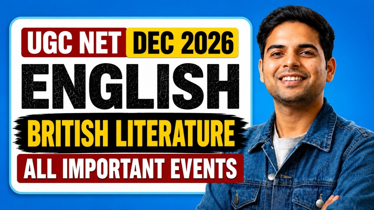 UGC NET DEC 2026 English Literature | British Literature: All Important Events | Complete Timeline