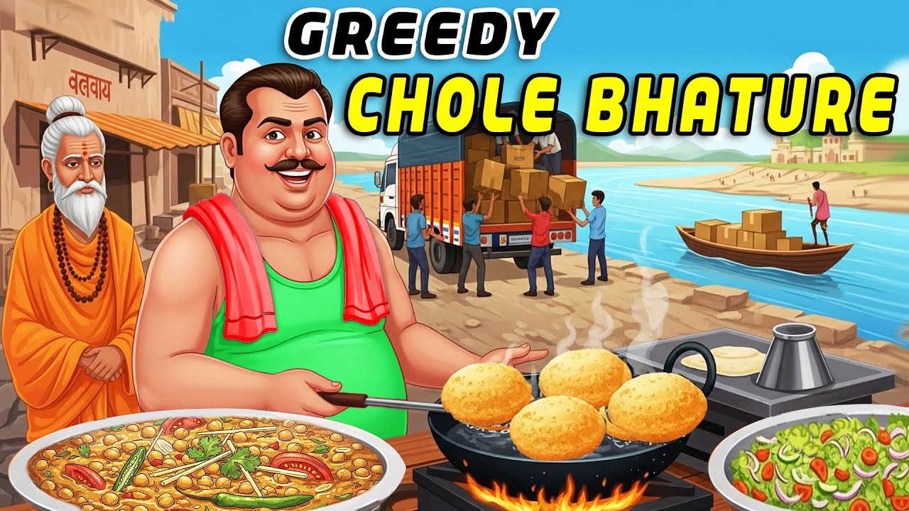 Greedy Chole Bhature Seller | Moral Stories in English | Learn English | Bedtime Stories | Story