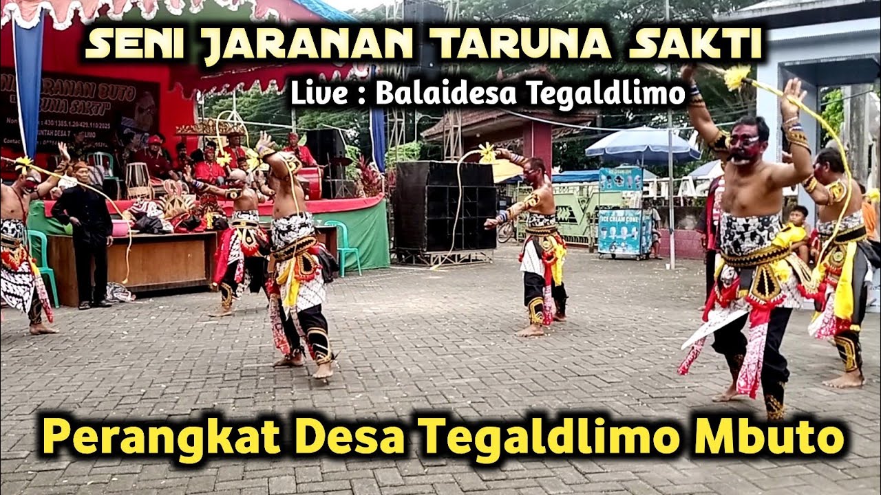 Perangkat Desa Tegaldlimo Mbuto Seru Poll di Jaranan Taruna Sakti live Kantor Balaidesa Tegaldlimo