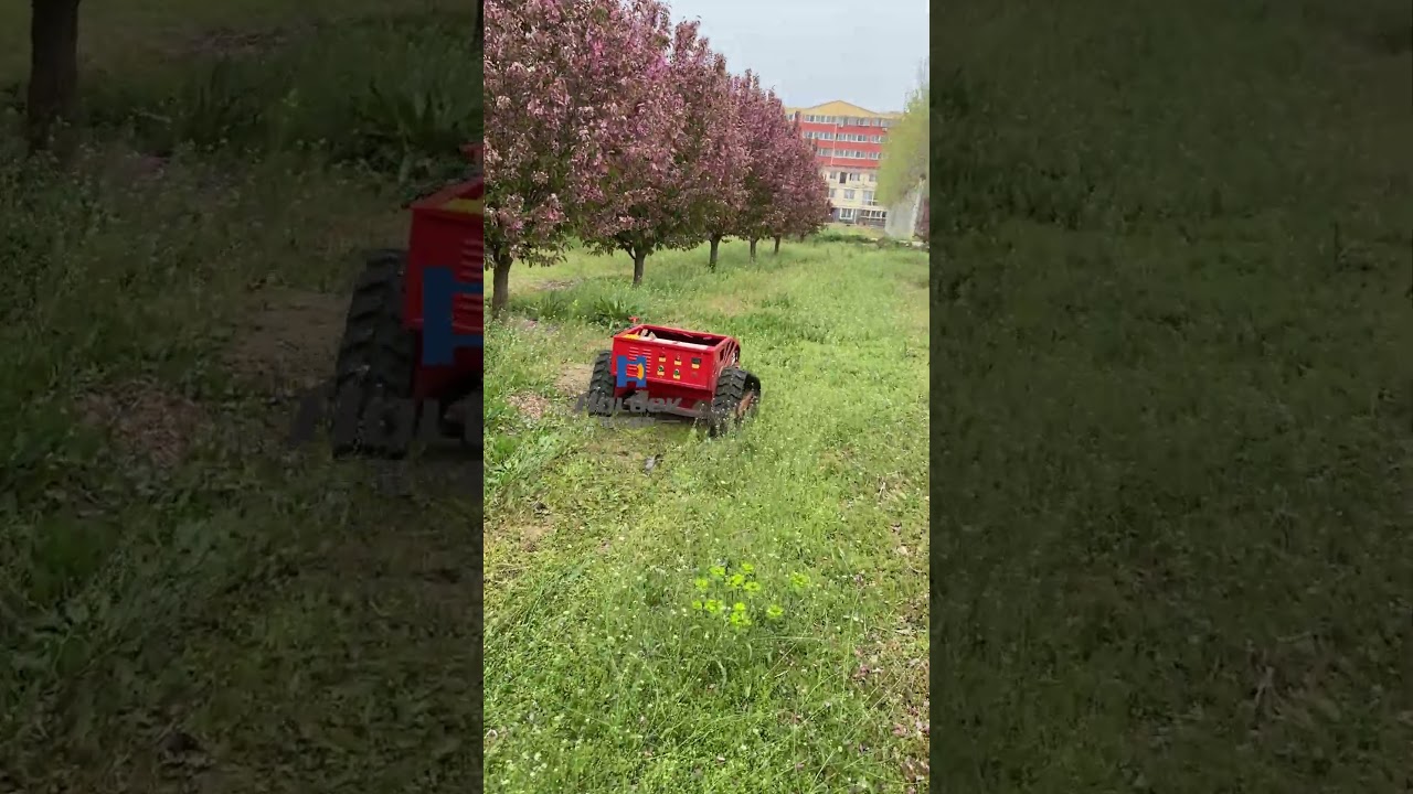 550mm Remote Control Crawler Lawn&nbsp;Mower&nbsp;Electric Smart Snow Plow Robot Lawn&nbsp;Mower&nbsp;For Sale