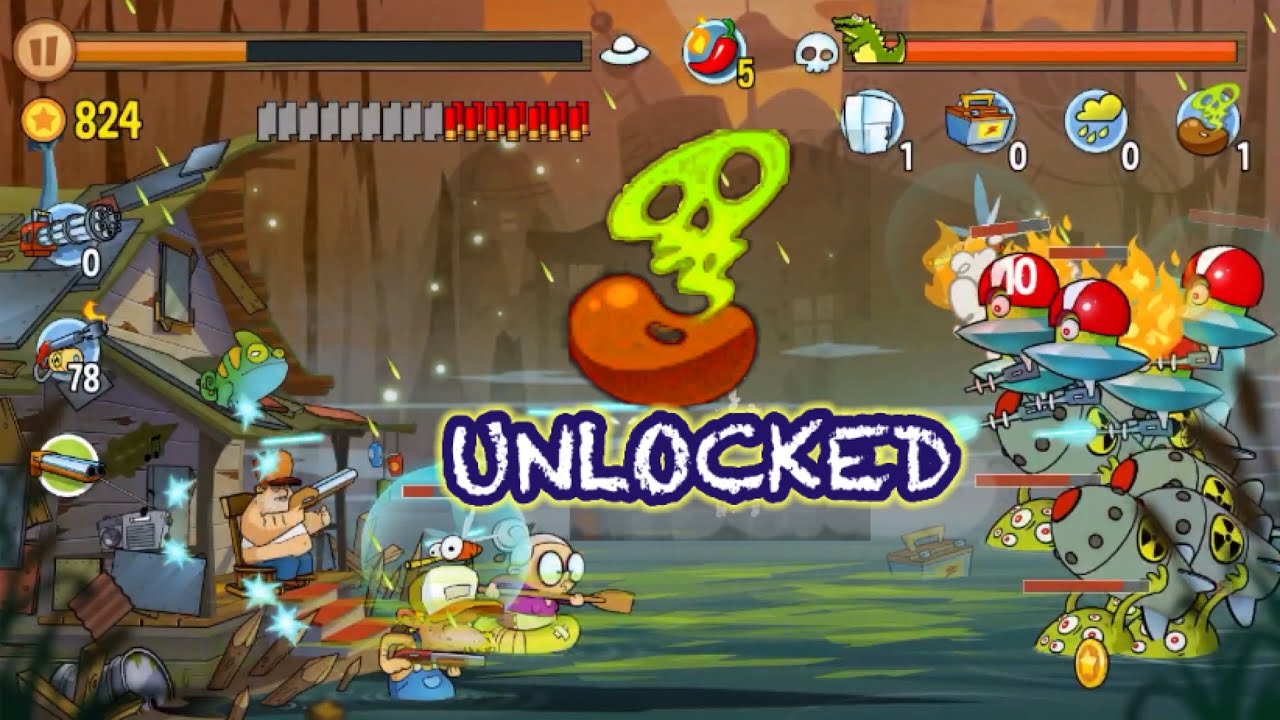 Swamp Attack: Stinky: UNLOCKED: 50,000 Coins