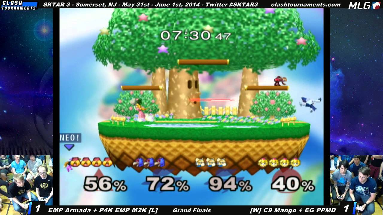 SKTAR 3 - P4K EMP Mew2King + EMP Armada vs EG PPMD + C9 Mango - Grand Finals - SSBM