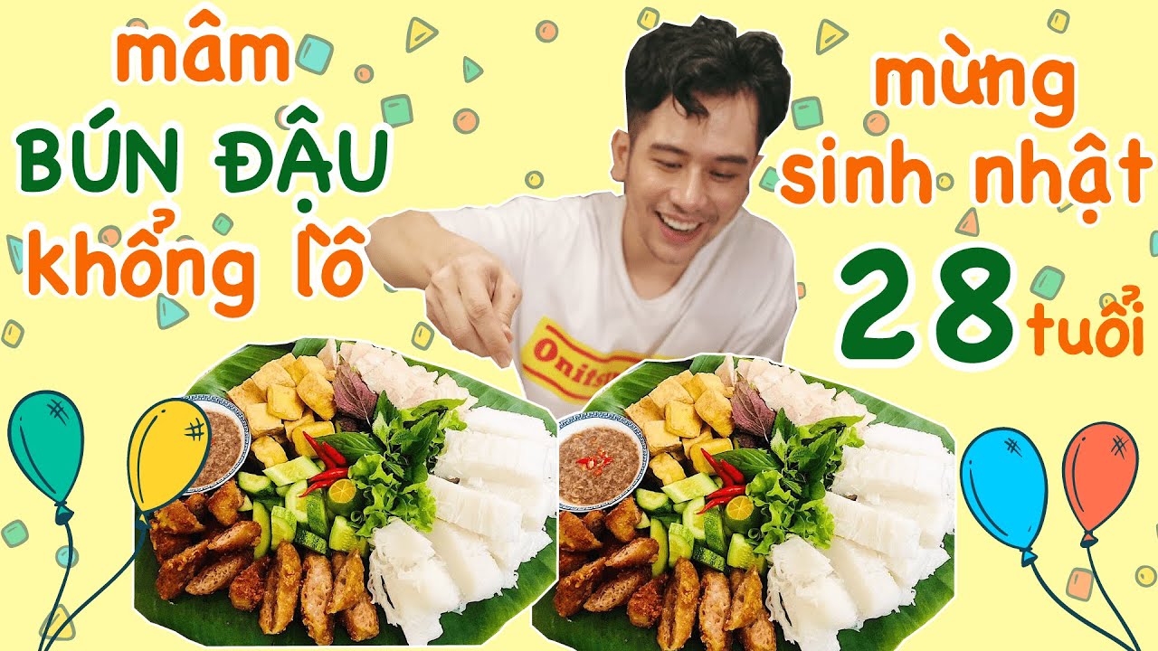 Bữa tiệc B&Uacute;N ĐẬU MẮM T&Ocirc;M ăn mừng sinh nhật 28 tuổi c&ugrave;ng bạn b&egrave; / V&agrave;o bếp c&ugrave;ng Dino // Dinology