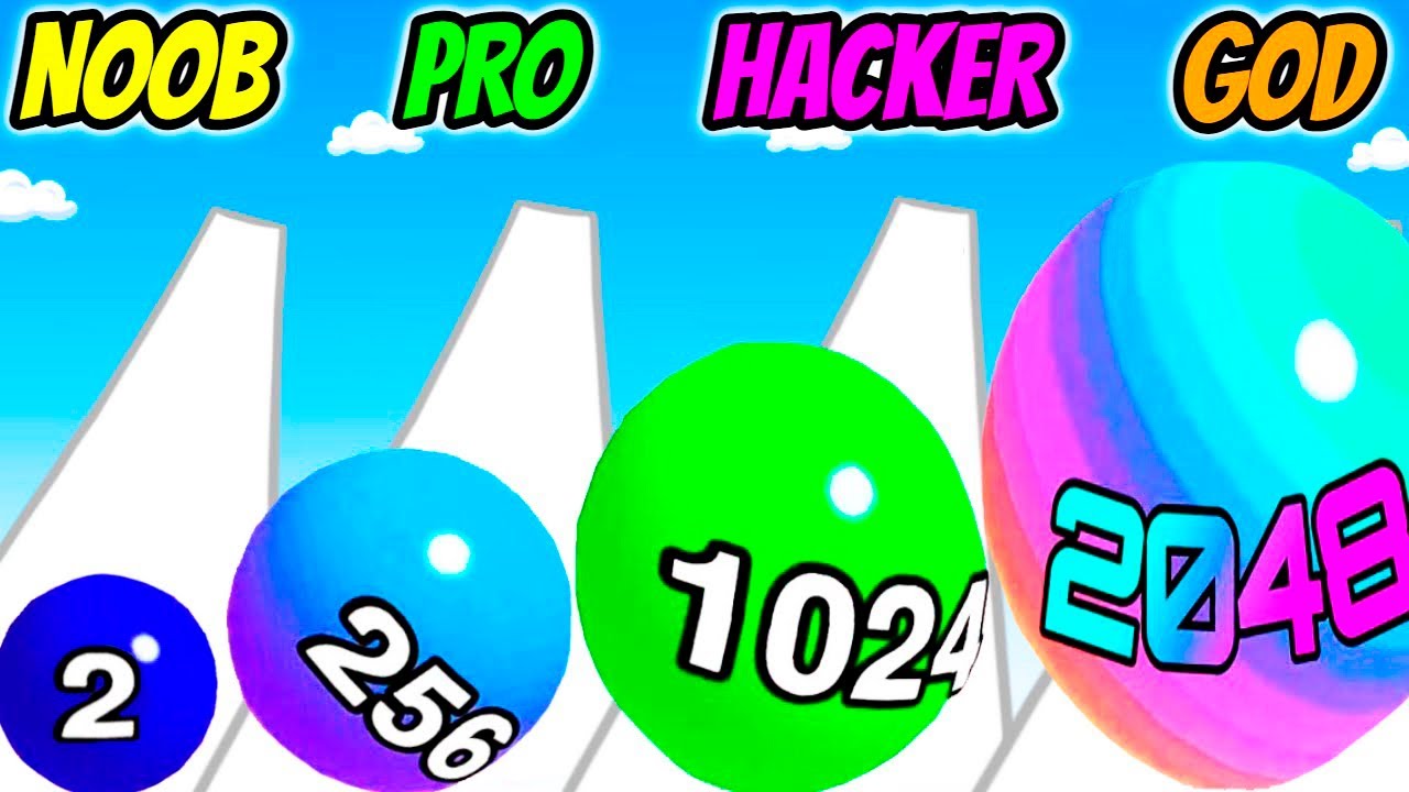 NOOB vs PRO vs HACKER vs GOD - Bounce 2048