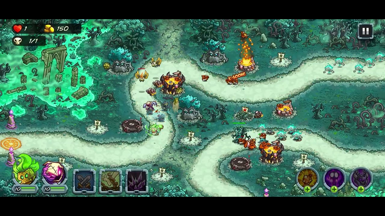 Kingdom Rush 5 Alliance: 17th level Iron challenge