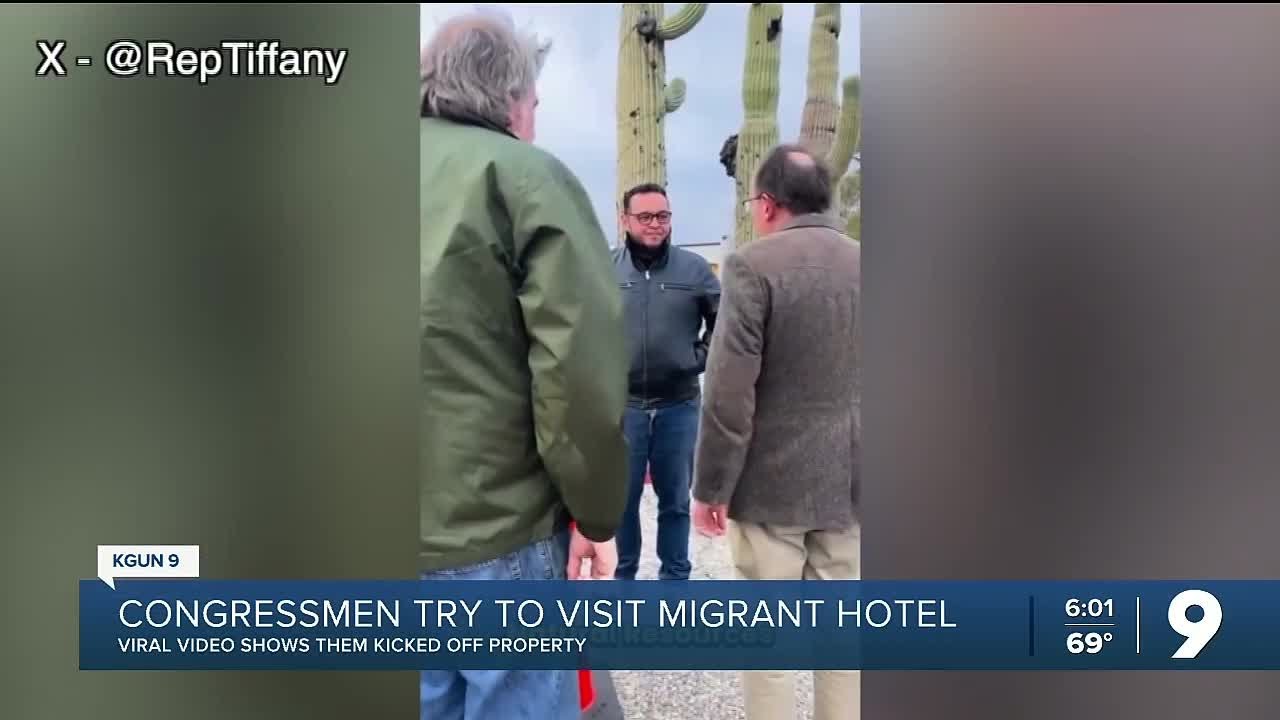 911 called on congressmen trying to see Tucson migrant hotel