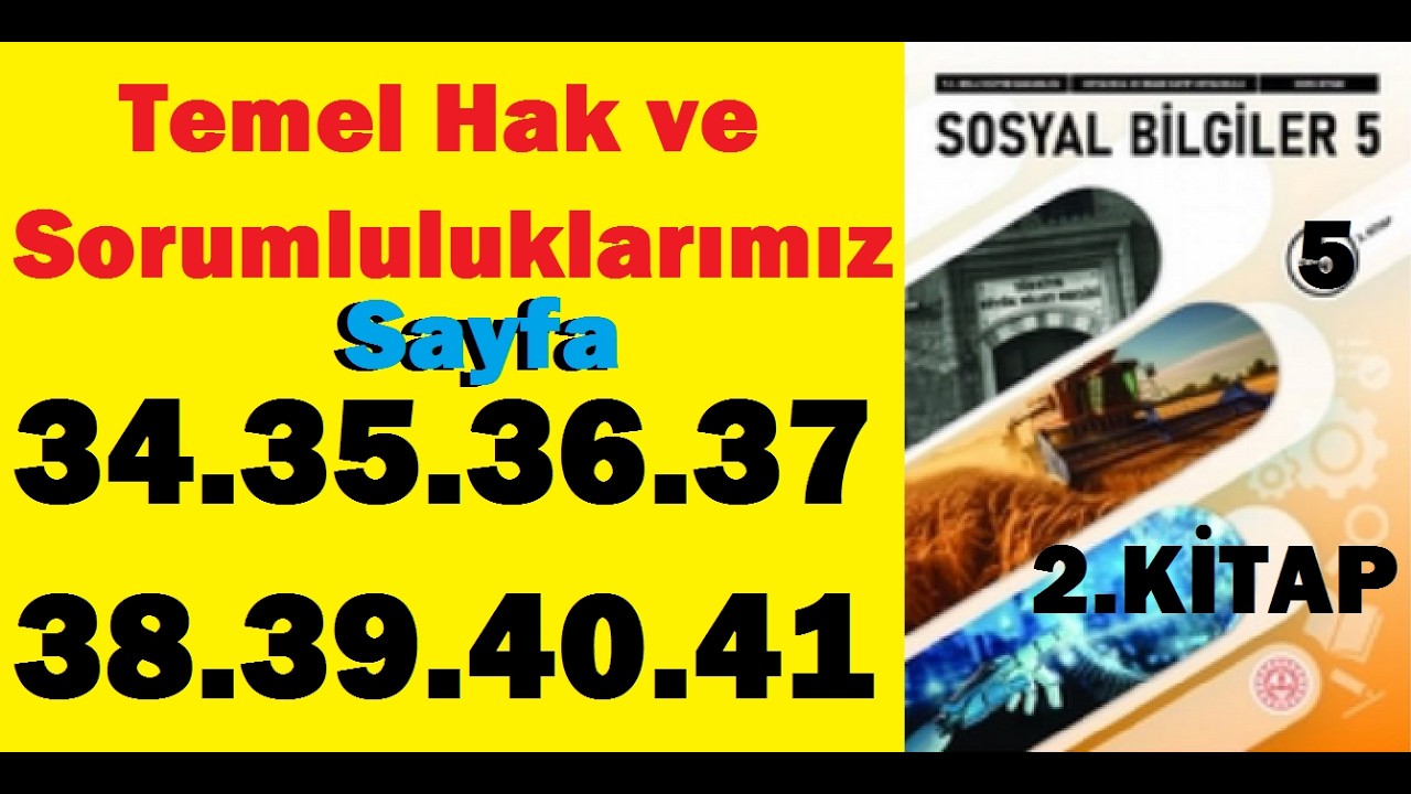 5.SINIF SOSYAL BİLGİLER 2.KİTAP SAYFA 34 35 36 37 38 39 40 41 CEVAPLARI PDF ÇÖZÜMLERİ MEB