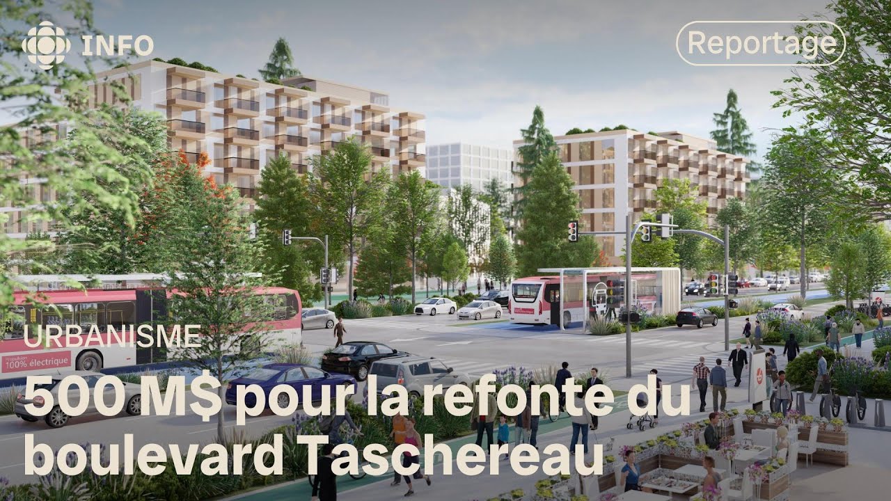 Voyez le projet de modernisation du boulevard Taschereau, une grande transformation de 500 M$