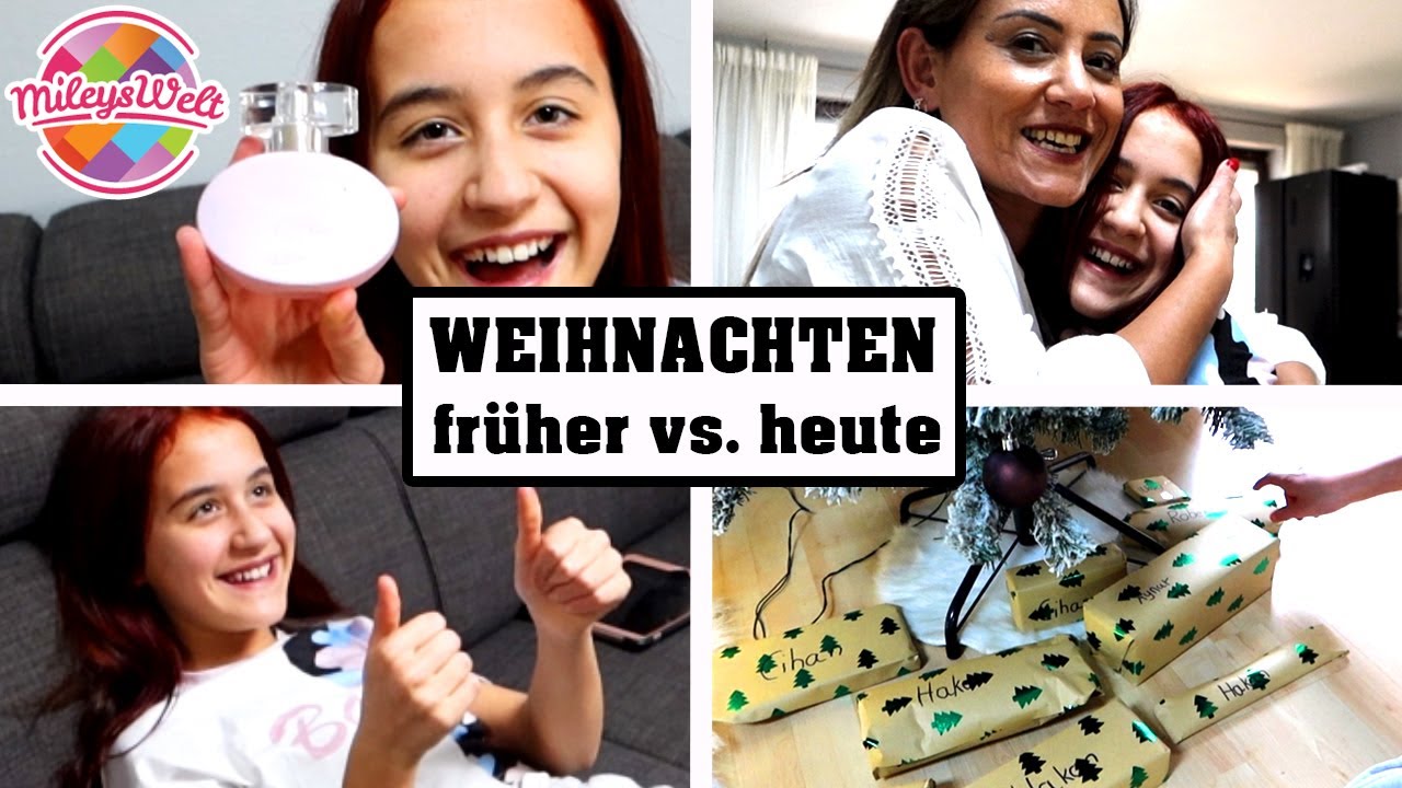 FRÜHER vs HEUTE WEIHNACHTEN 🎄 GESCHENKE BEAUTYPRODUKTE MAMA SEIN vlog | Mileys Welt