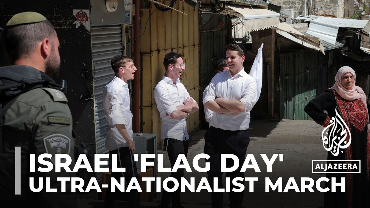 Israel 'flag day': Ultra-nationalist Israelis hold march