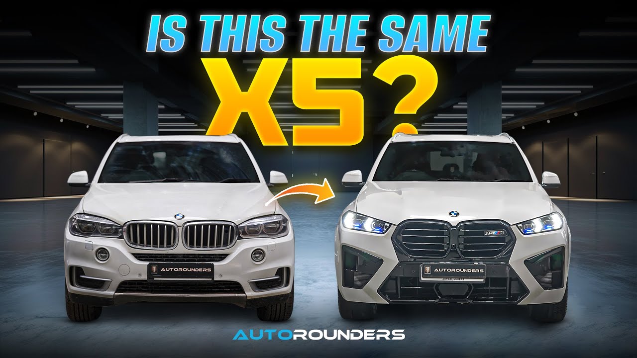 Old BMW X5 to M Sport Transformation | German Paint & Carbon Finish | 📍Autorounders