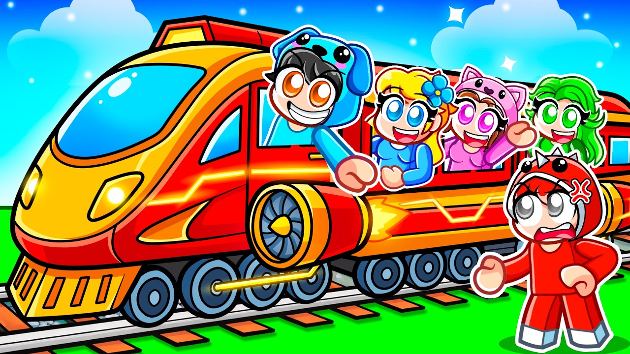 Omz Builds THE FASTEST TRAIN To RIZZ CRAZY FAN GIRL in Roblox Build a Train!