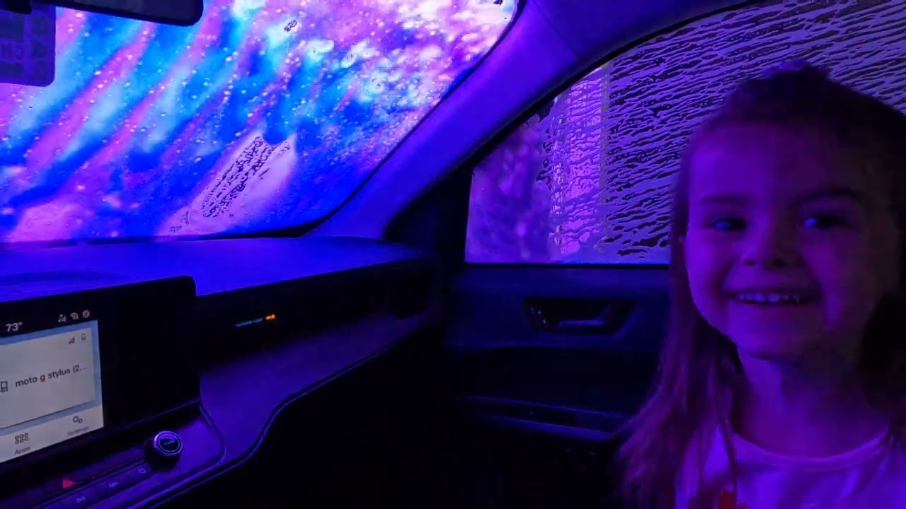 Rainbow 🌈🌈🌈🌈 Car wash. With Madison Hope.