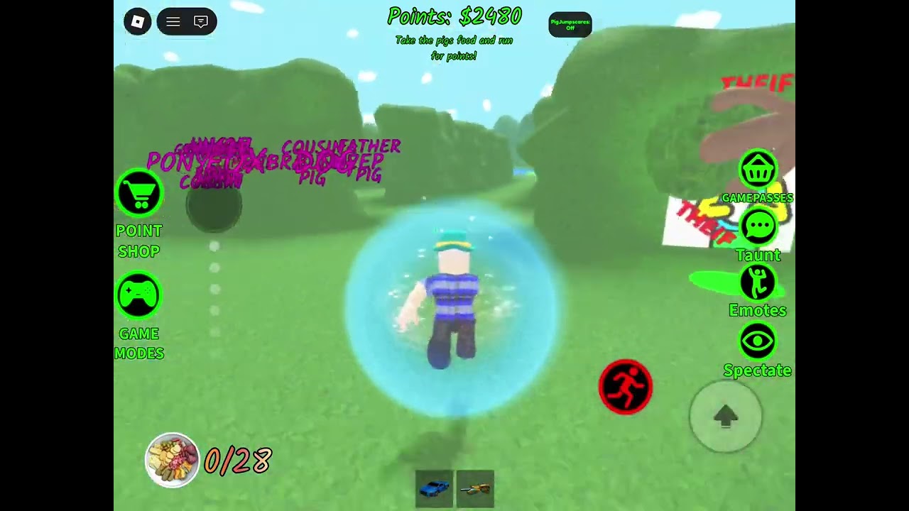 Hungry pig 🐷 in Roblox 